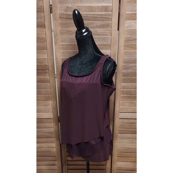 Miraclesuit 18DD Mirage Tankini Top Fuego Plum Slimming Underwire Swim Swimsuit - Picture 5 of 9